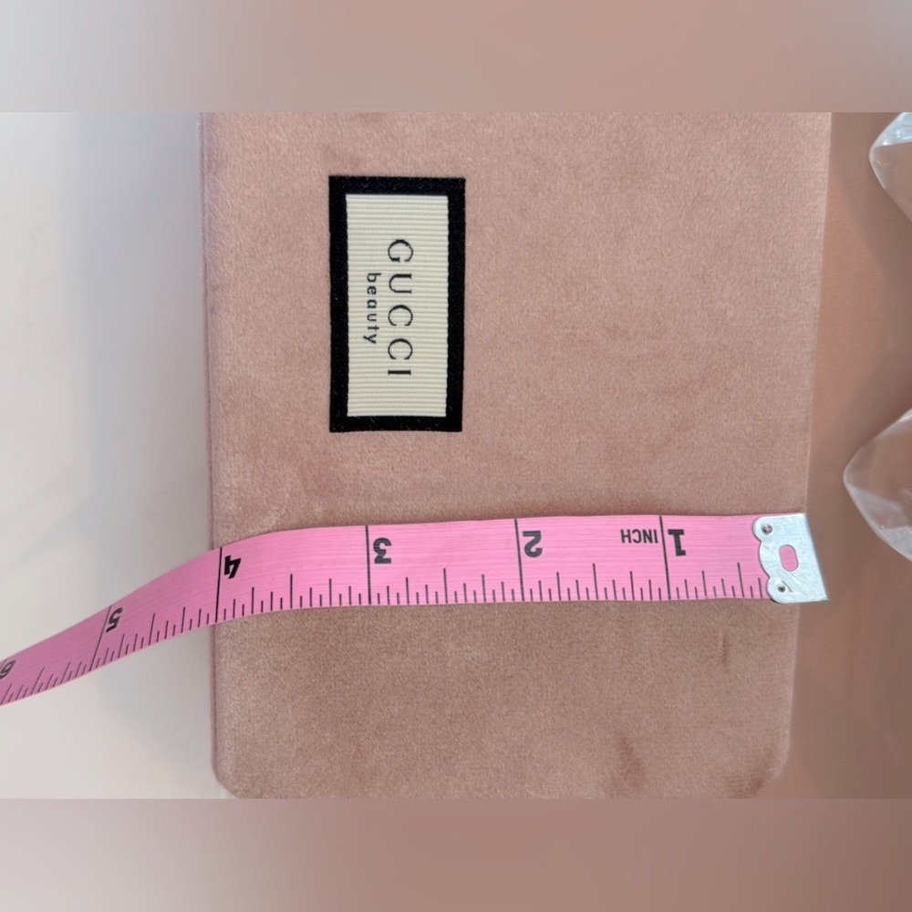 LAST 1 Gucci Bamboo Pink Velvet Jewelry Box - Picture 6 of 7